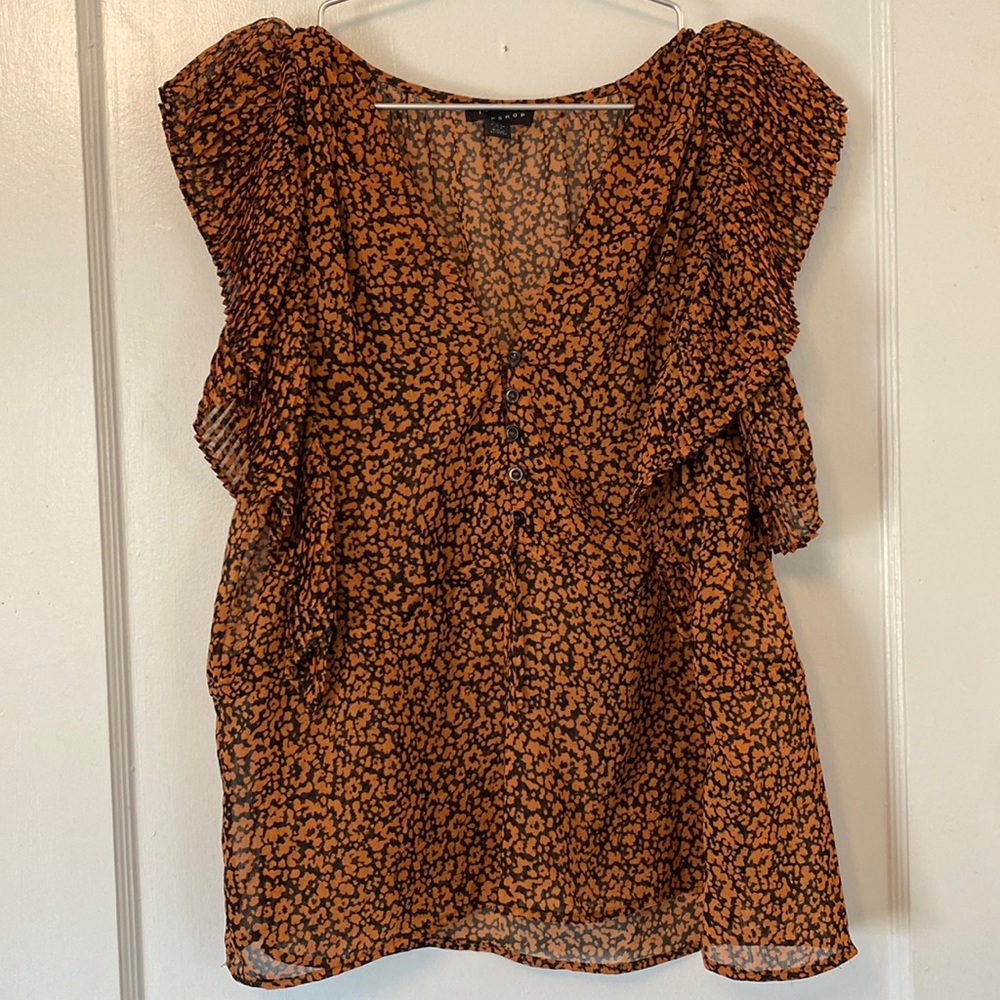 Leopard Top Shop Blouse